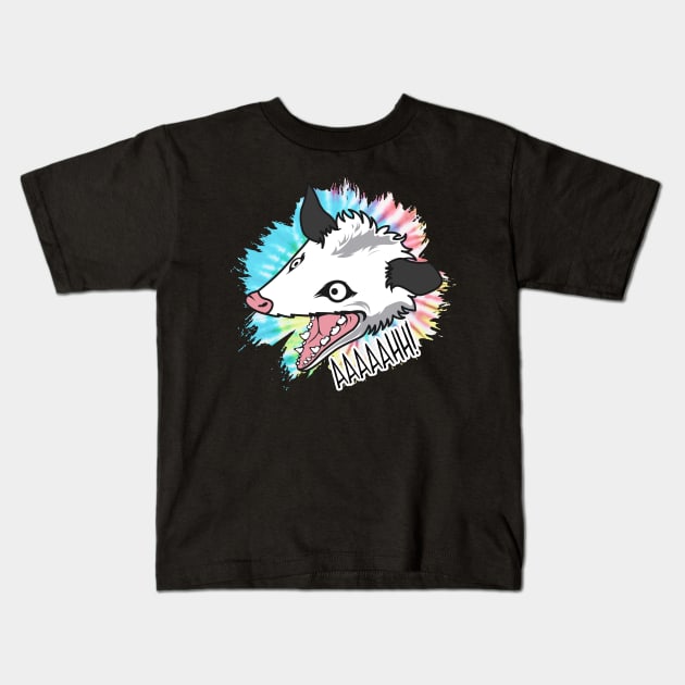 Screaming Possum • Aaah! Possum Kids T-Shirt by Toodles & Jay